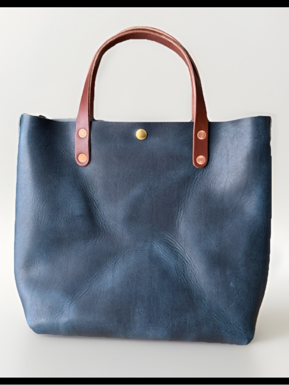 KMM & Co. Leather Cobalt Dublin Mini Tote